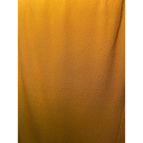 Reformation Women 8 Noha Tiegan Dress Mustard Yellow Mini Dress Side Slit - Picture 13 of 13